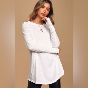 NEW Free People We The Free Arden Tee optic white